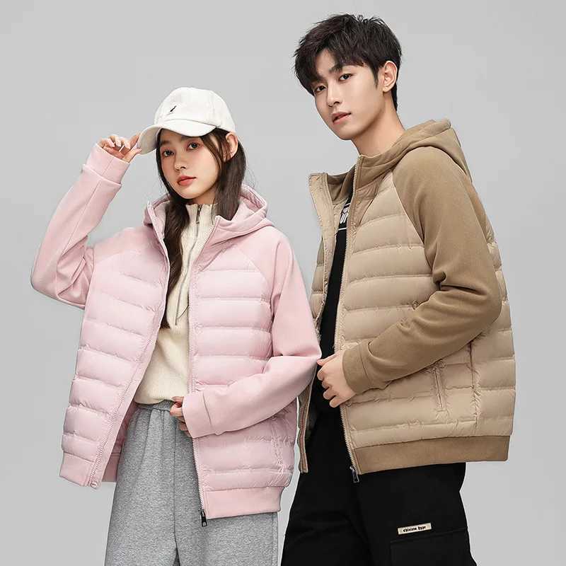 Man Winter Casual Hooded Jacket 90% Duck Down Women Jackets Warm Outdoor Parkas Unisex Style Outdoors Coat Matching Outfits W250722