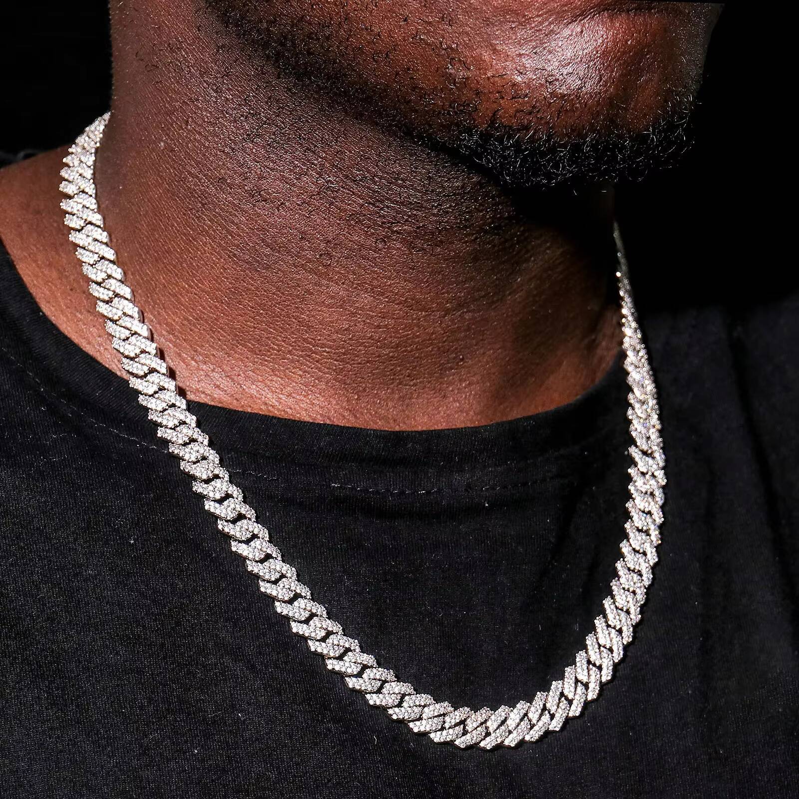 Premium Quality Latest Design Hip Hop Diamond Moissanite Cuban Link Chain Cuban Link Chain for Women Mens