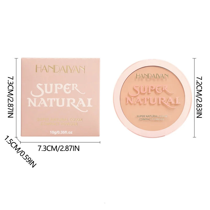 4 - Color Natural Makeup Powder Oil Control Waterproof Natural Matte Shaped Powder Durable And Easy To Apply 250716