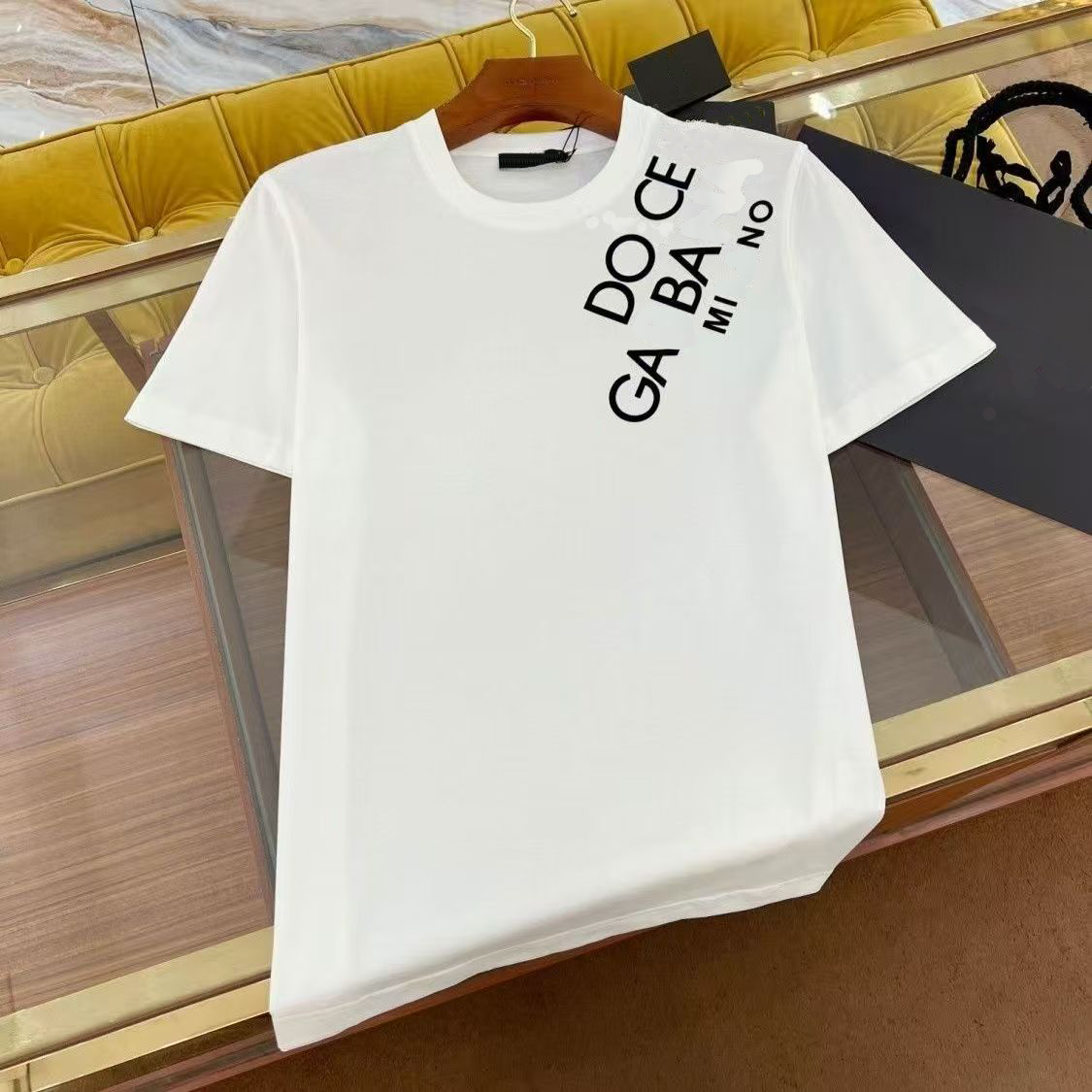 Summer short sleeve casual new T-shirt Paris designer luxury men's and women's fashion crewneck T-shirt cotton soft breathable comfortable short sleeve men's T-shirt#94