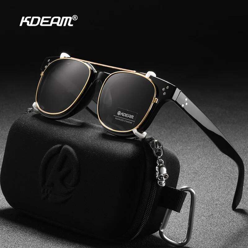 KDEAM Streamlined Designer Clip On Women Men Sunglasses Polarized Detachable UV400 Sunglass Customizable Myopia Glasses KD127
