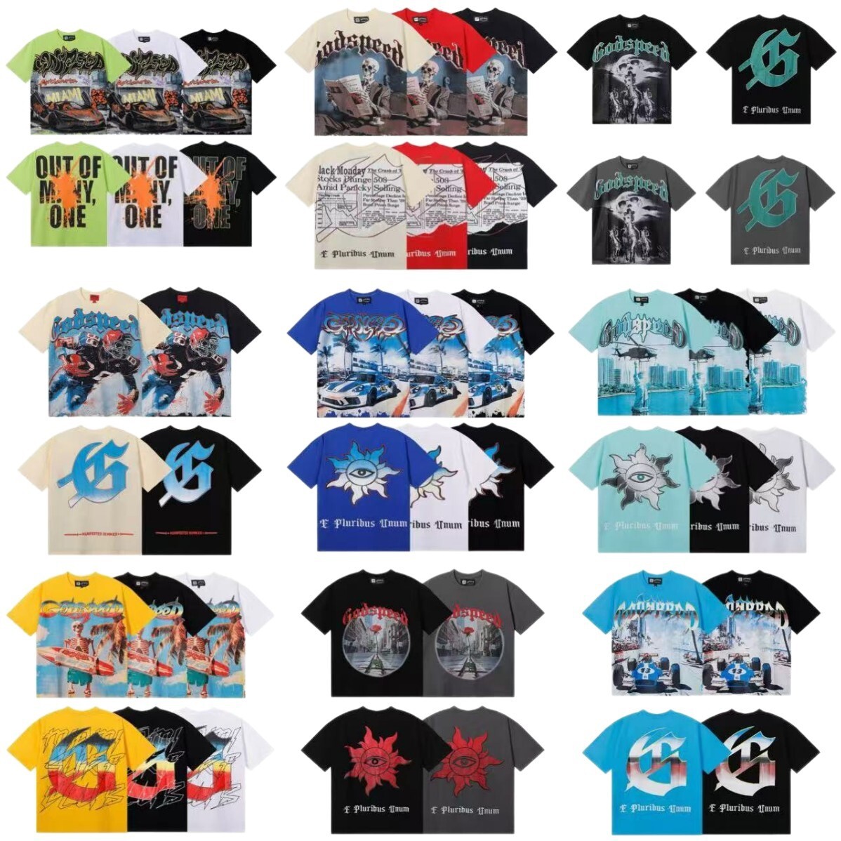 25s Designer Godspeed Tshirt Skull Rock Band Basketball Regular Short Sleeve T-shirt Fashion Men Sweater Jacket Trendy Man Hoodie