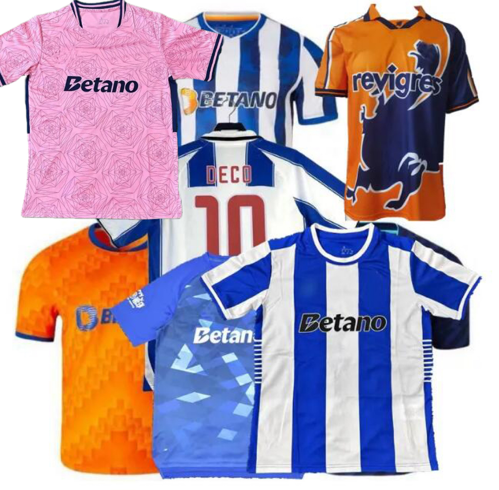24 25 26 Portos fc Retro 1985 86 87 1991 92 94 95 96 98 99 2000 17 18 2003 04 DECO Soccer Jerseys PEPE GALENO Fabio Vieira SAMU.A R.MORA VARELA GABRI VEIGA FALCAO Football shirt