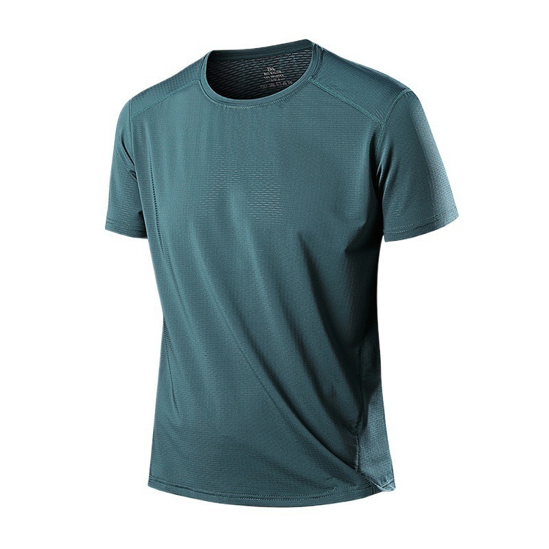 Fitness Tees: Round Neck T-Shirt 4-Pack - White, Ultra-Light, Quick-Drying, Breathable for Gym Running 250419