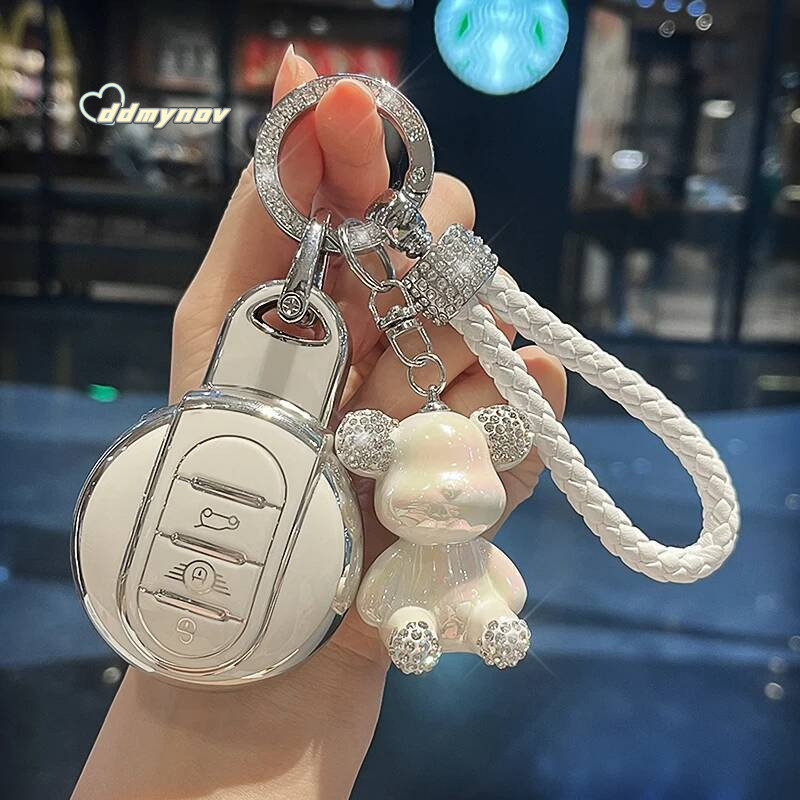 Soft TPU Car Key Case Cover For Mini COOPERS COUNTRYMAN ONE JCW CLUBMAN F56 F55 F54 F57 F60 R60 S Auto Keychain Accessories ddmynov