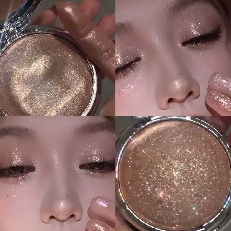 Shimmer Champagne Highlighter Mashed Potato Diamond Shiny High Gloss Paste Shimmering Fine Flash Brightening Contour Highlights W250722