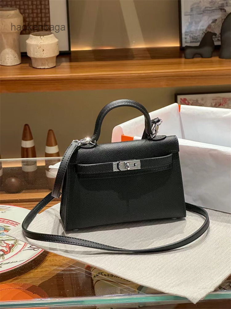Luxury designer bag mini kell 25/28 mini bag shoulder bag top quality hand stitched waxed epsom palm cowhide handbag shoulder crossbody handcrafted 17IR