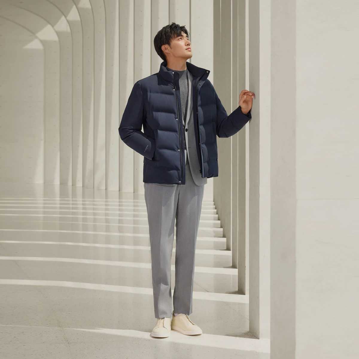 90% down jacket for men by BOSIDENG Winter Jacket Duck Down Jacket thick warm outerwear Puffer Jacket W250722