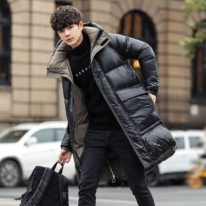 Down Jacket For Men Winter 2024 Luxury Brand Fluffy Jacket Youth Student Puffer Coat Women With Hood Clothing Men Down Coat Long W250722