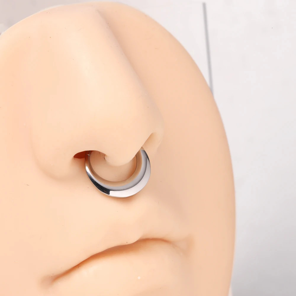 G23 Helix Piercing CZ With Ball Earring Septum Nipple Ring Conch Cartilage Tragus Piercing Jewelry ASTM 36 Nose Rings 250722