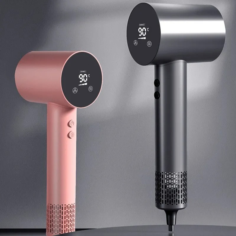 Electric Dryers with Display MuteHairdryer Hair Care Drier Safety Anion Professional temperature control Blow Powerful High speed