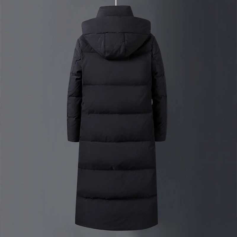 Men Women Brand Red X-Long Down Coats 2023 New Winter Over The Knee Thick Warm Detachable Hat Mens Jackets Canada Coat 5XL W250722