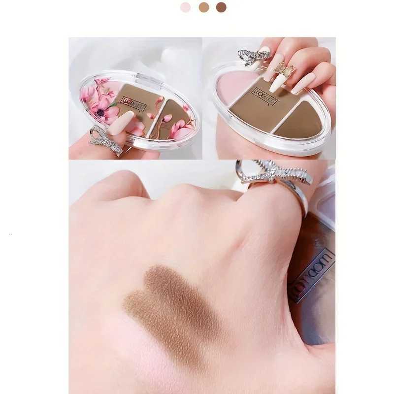 3 Color Contour Palette Face Sculpting Nose Shading Trio - Highlight Contour Bronze in One Compact for Defined Features W250722