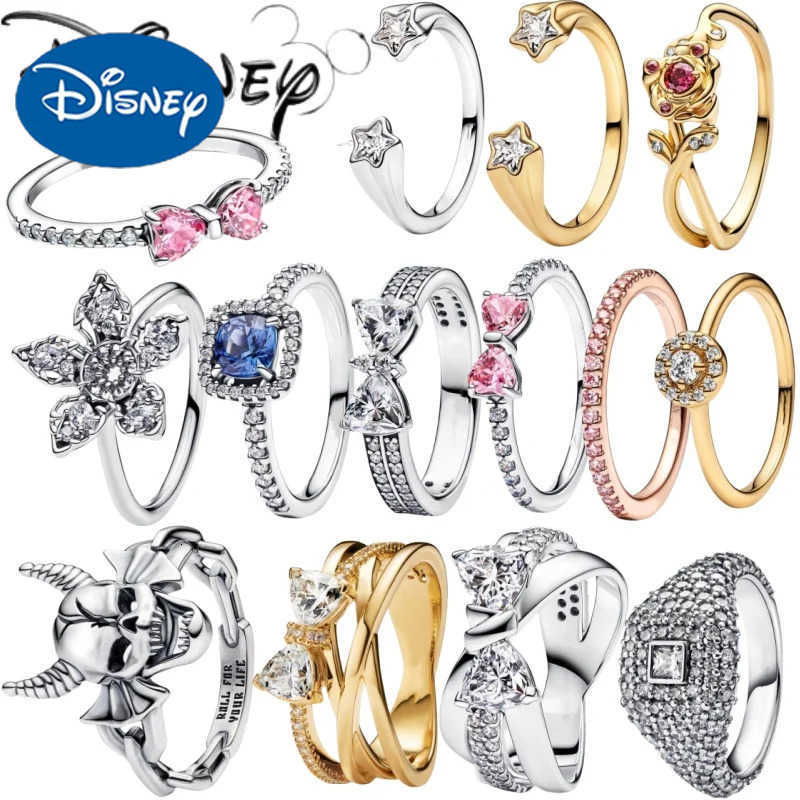 Disney 2024 New Disney Star Villain Evil Love Eternal Ring Suitable for Womens Birthday and Wedding Gifts W20250722