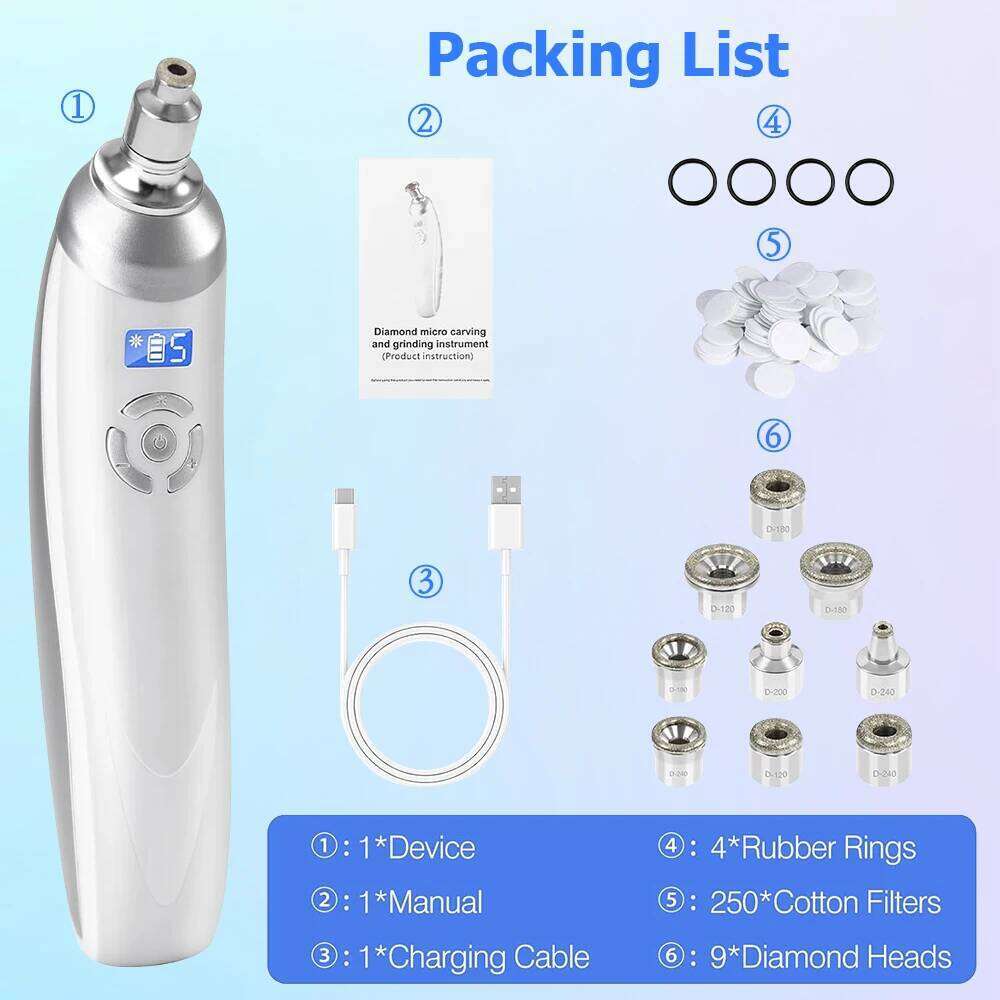 Handheld Electric Suction Blackheads God Instrument Pore Beauty Skin Care Face Deep Cleaning Dia Dermabrasion hine