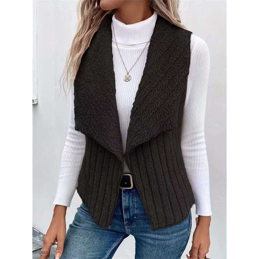 Autumn And Winter New Fashion Casual Simple Sleeveless Versatile Vest Jacket B5