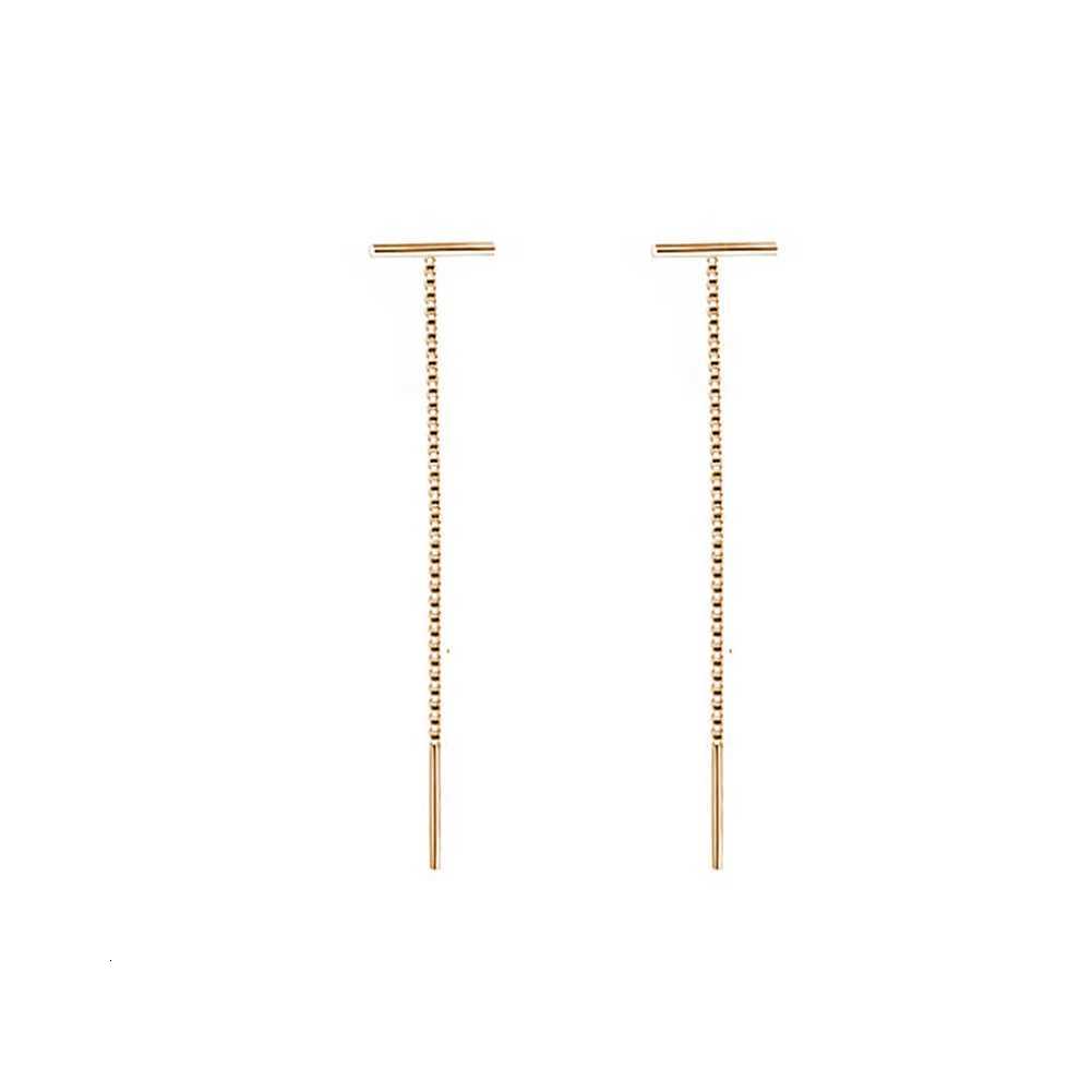 Fashion Minimalist Long Earrings Silver Color Simple Tassel Chain Statement Earrings for Women Korean Joker Ear Line Jewelry Gift XJ250722