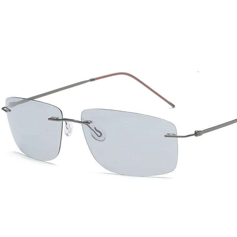 Newest Ultra-light Titanium Photochromic Sunglasses Polarized Men's Sun glasses Spring Anklet Brand Anti-glare Goggles With Box