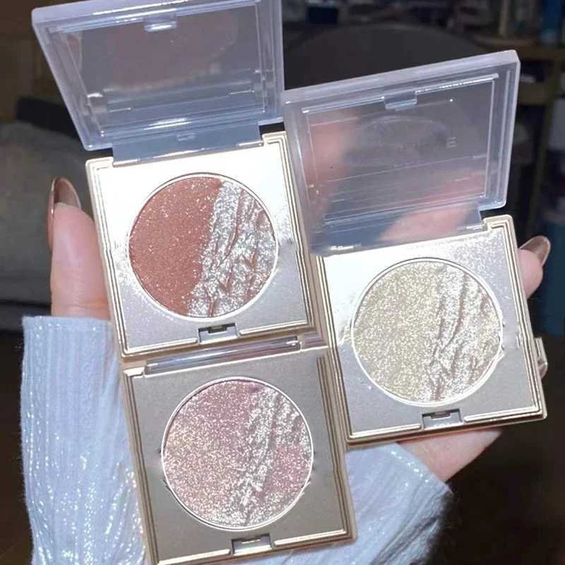 Two-color Contour Highlight Plate Shimmer Fine Flash Glitter Powder Shadow All-in-one Dual-use Lasting Shiny Palette W250722