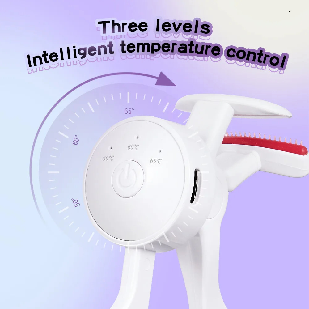 GECOMO Frameless Heated Eyelash Curler Intelligent Temperature Control Rechargeable Eyelash Long-lasting Curling Device 250716