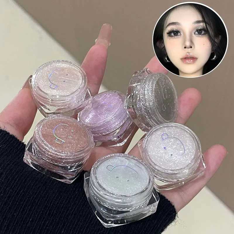 Diamond Purple Liquid Gel Eyeshadow l Glitter Highlighter Sequins Monochrome Shimmer Eyeshadow Brightening Quick Drying Makeup W250722