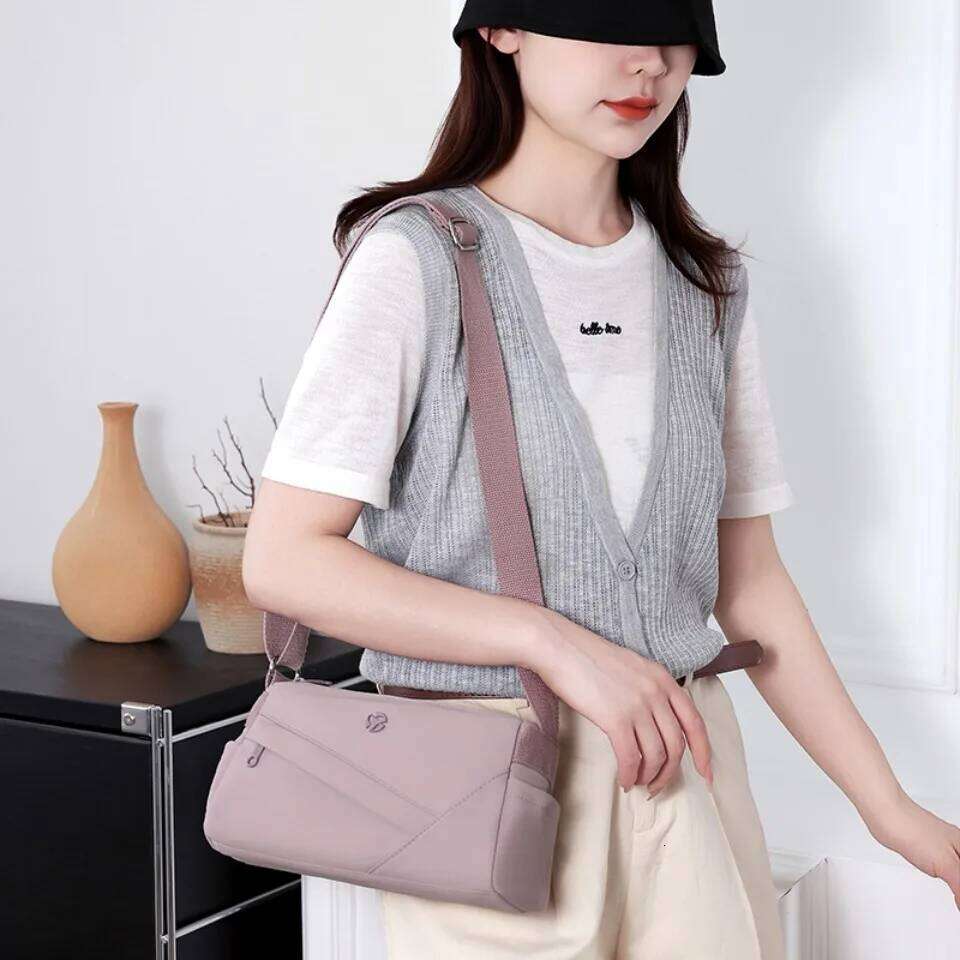 Travel Bag Waterproof Nylon Shoulder Crossbody For Handbags Women Bags Designer Two Layers Summer Sac