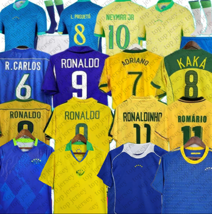 retro Brasil soccer jerseys 24 25 26 Christ the Redeemer Kit Special concept RICHARLISON NEYMAR shirt RAPHINHA G.JESUS VINI JR RODRYGO Ronaldo Kids Kit Football