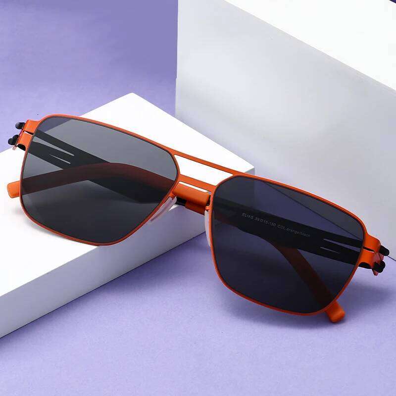 ELIAS-1 Germany Design Sunglasses Men Ultralight Stainless Biological Steel Classic Sunglass Women Outdoor Driving Sun Glasses