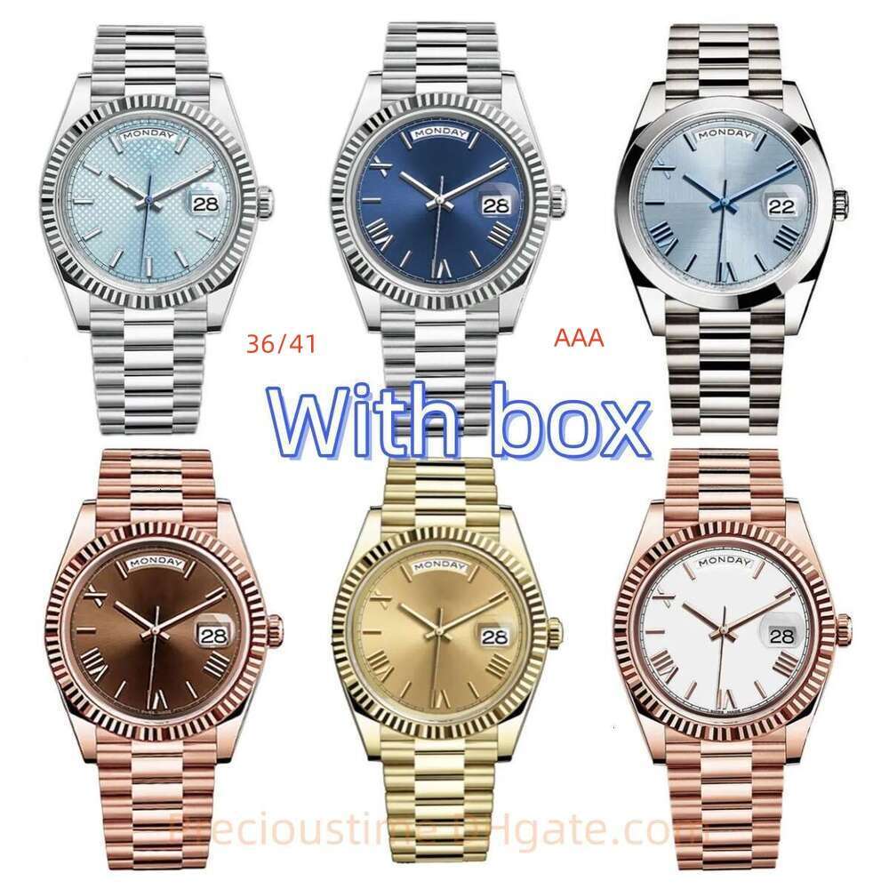 AAA 36mm 41mm Men's Watch high quality Wristwatch Mens Orologio dias Automatic nical Watch full Stainless Steel dia bezel Luminous Gold watch montre DayDate u1
