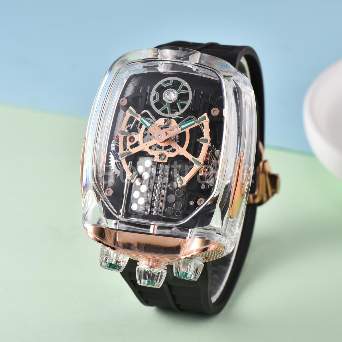 Jacobnco Watch Designer Watch Tourbillon Watches 10A Quality Mechanical Movement Uhr S71p Diamond Reloj Iced Out Watches Men Montre Luxe Iason007 Watchbox f01