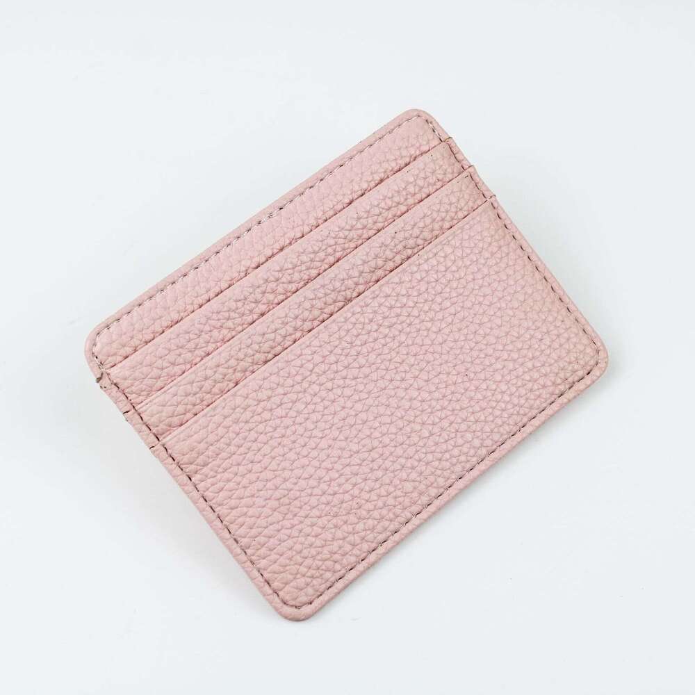 Card Holders Leather PU Credit Bank Card Case Business cardbag Embossed Lychee Pattern Multiple leathers Colors Available
