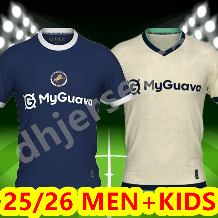 S-4XL 25 26 Millwall soccer jersey home away third 2025 2026 Millwall football shirt men kits