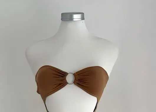 2025 Summer New Solid Color Sleeveless Sexy Strapless Cutout Long Dress from Europe and America XJ250722