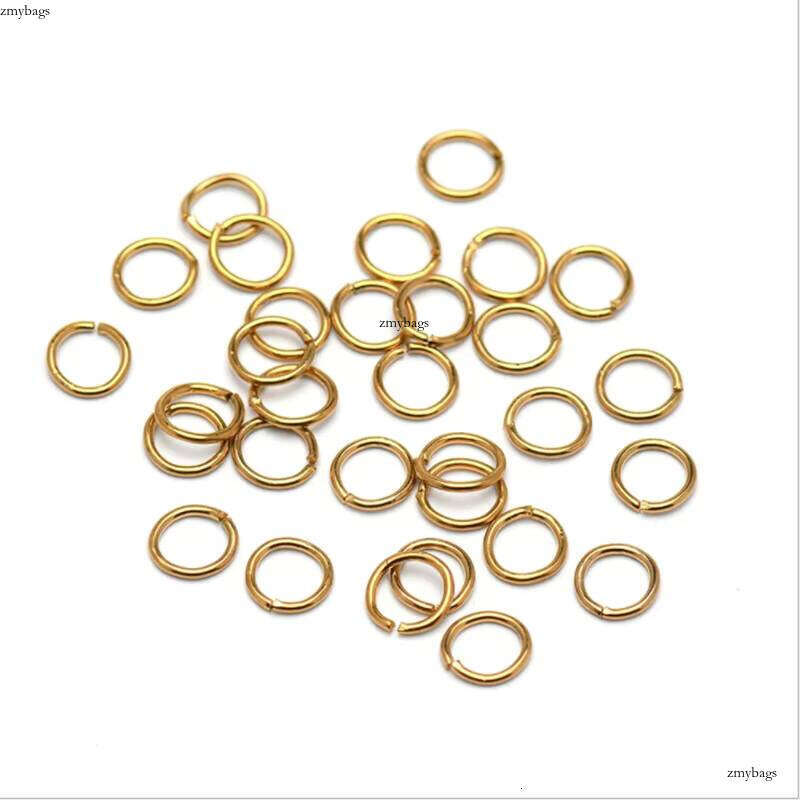 Stainless steel single hand connected closed DIY necklace accessory connection ring