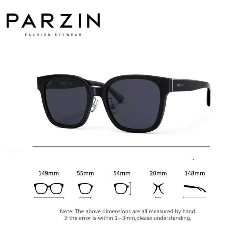 PARZIN Polarized For WomenTrendy Large Frame Driving Glasses UV Proction Sunglasses Men 91508