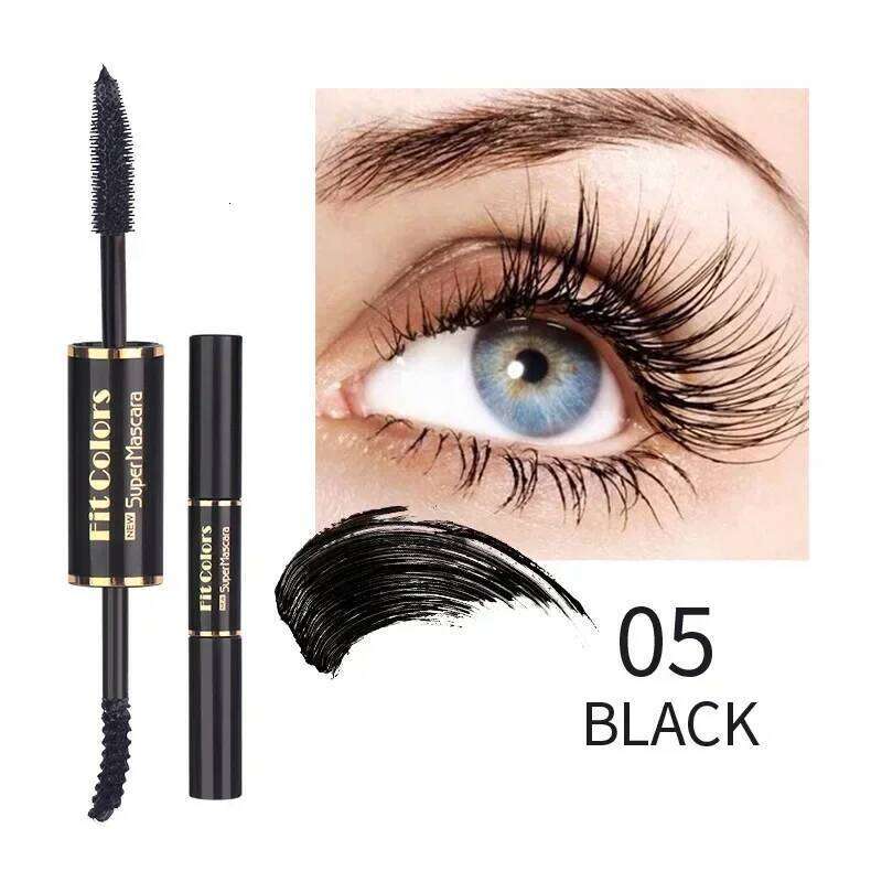 Double Head Colorful Waterproof Eyelashes Extension Thick Curling Quick Dry Long-lasting Blue ple White Mascara X250722