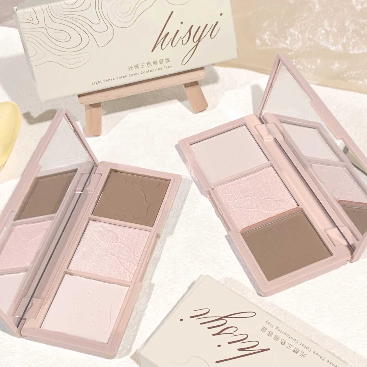 ight Sensation Three-Color Contour Powder Lescent and Matte 3D Highlight and Shadow Powder All-in-One Palette W250722
