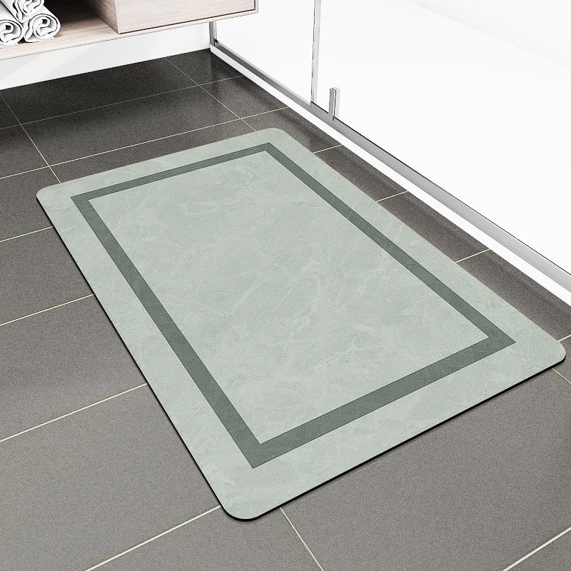 Quick Dry Bathroom Mat - Ultra Thin Magic Rug, Non-Slip & Absorbent for Shower/Bathroom Floors
