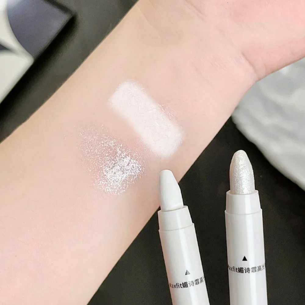 1pc Shimmering Highlight Stick Glitter White Eyeshadow Pencil for Bright Eyes Dazzling Effect Makeup Highlighter Pencil W250722