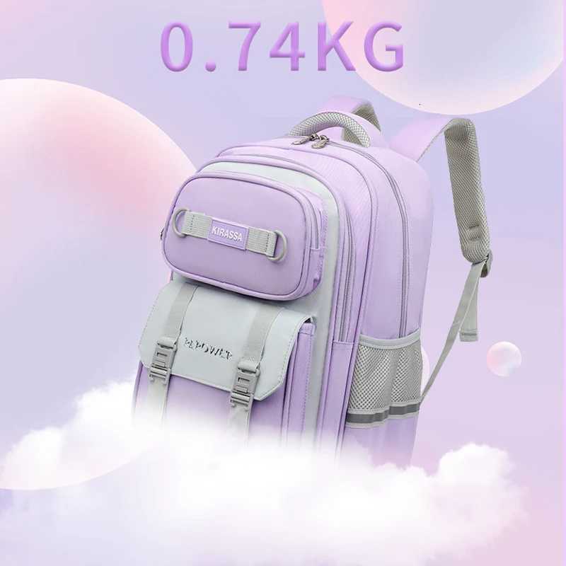 6-12 Years Old Girls Preschool Backpack Large Capacity Student Backpack Back to School Y250722
