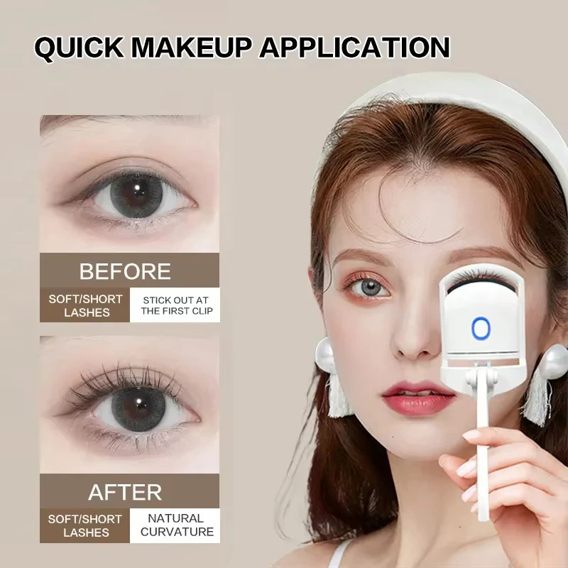 1pc ABS Electric Eyelash Curler Modern Beauty Eye Instrument For Home Long-Lasting Curl Electric Eye Lash Perm Eyelashes Clip 250716