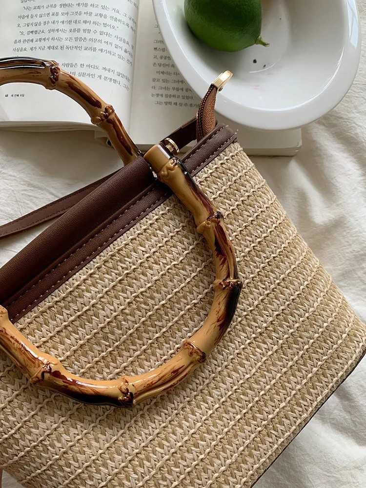 New Womens Woven Shoulder Bag Multi-Functional Handbag Crossbody Bag Small Square Bag Y250722