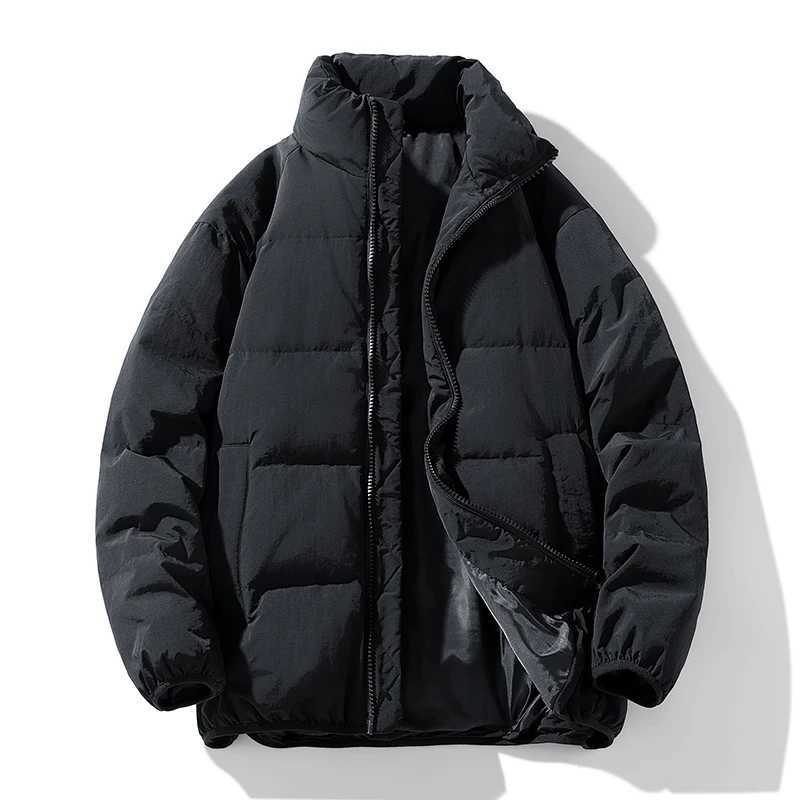 Duck Velvet Thick New Casual Stand Collar Fashion Loose Outdoor Jacket Autumn Winter Mens Warm Clothes Windproof Waterproof Coat W250722
