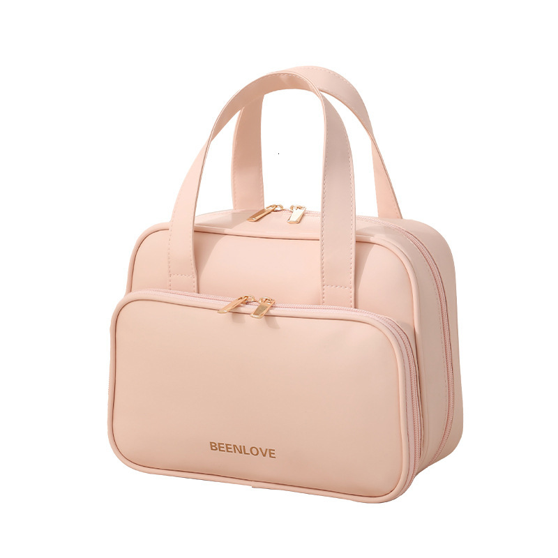 2025 designer's new handheld square wash bag, travel makeup storage bag, waterproof makeup bag, large capacity