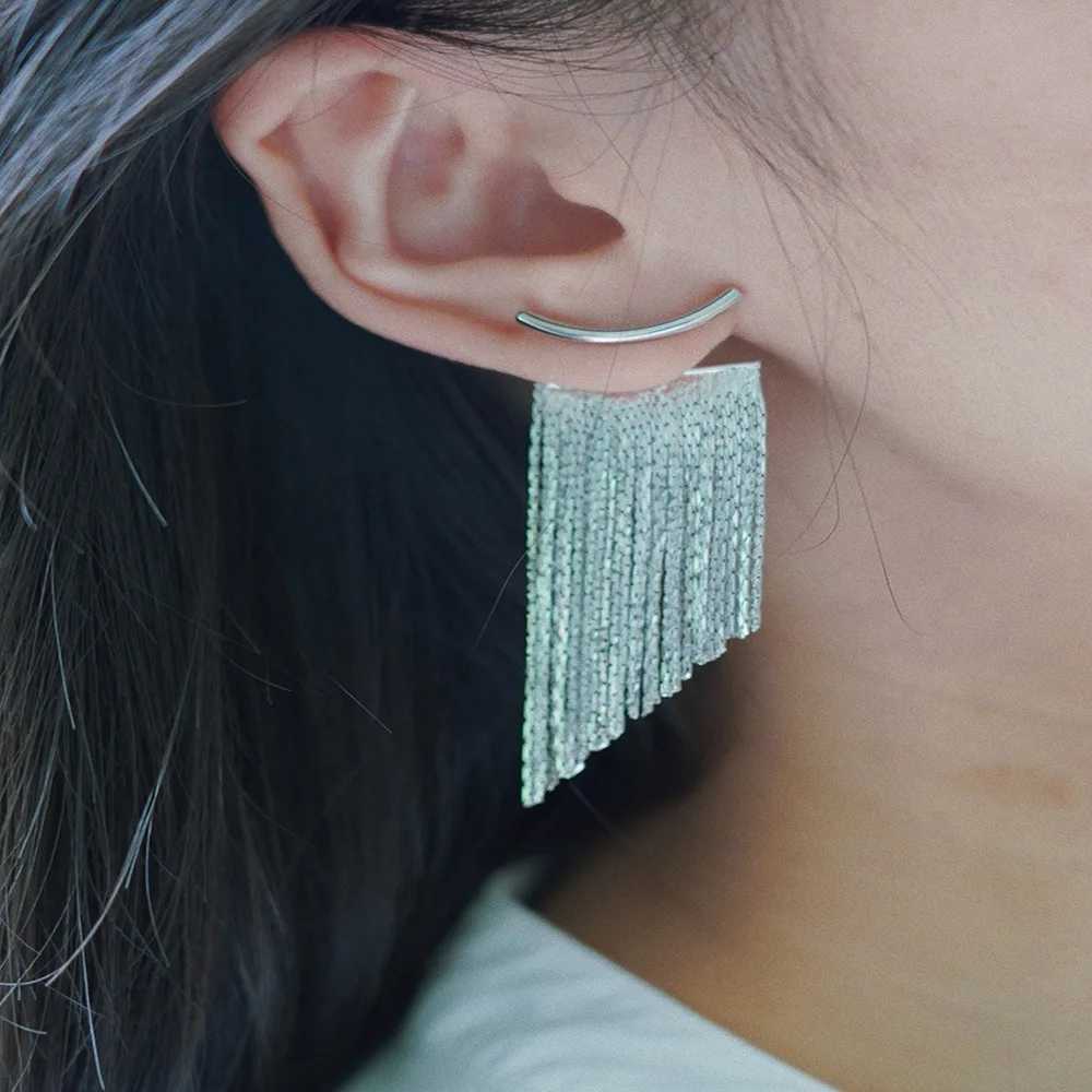 Fashion Dangle Earrings Long Bling Gold Color Tassel Earrings for Women Girls Wedding Daily Hot Sale Jewelry Gift XJ250722