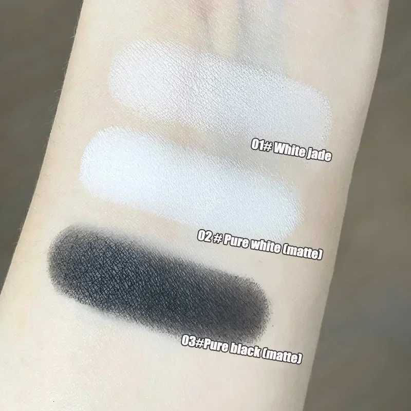 Matte White Highlight Powder Monochrome Eyeshadow Palette Shiny Brightening Lying Silkworm Eyeshadow Powder Pigment Makeup W250722