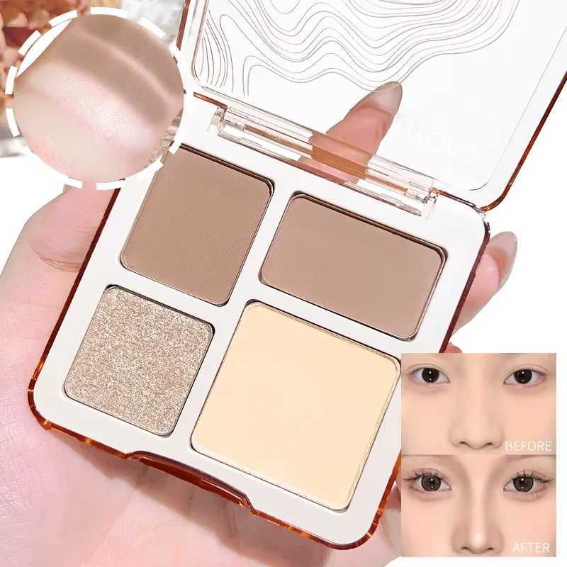 XIAOYUMI The four-color highlighter contour palette is matte and long-lasting brightening three-dimensional contours W250722
