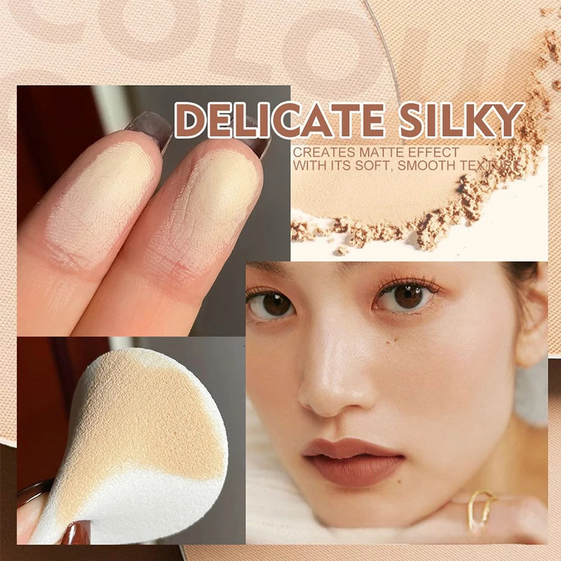 Translucent Bronzer Powder Makeup Nude Face Oil Control Matte Brighten Waterproof Set Press Loose Powder Korean Dupes Cosmetics 250716