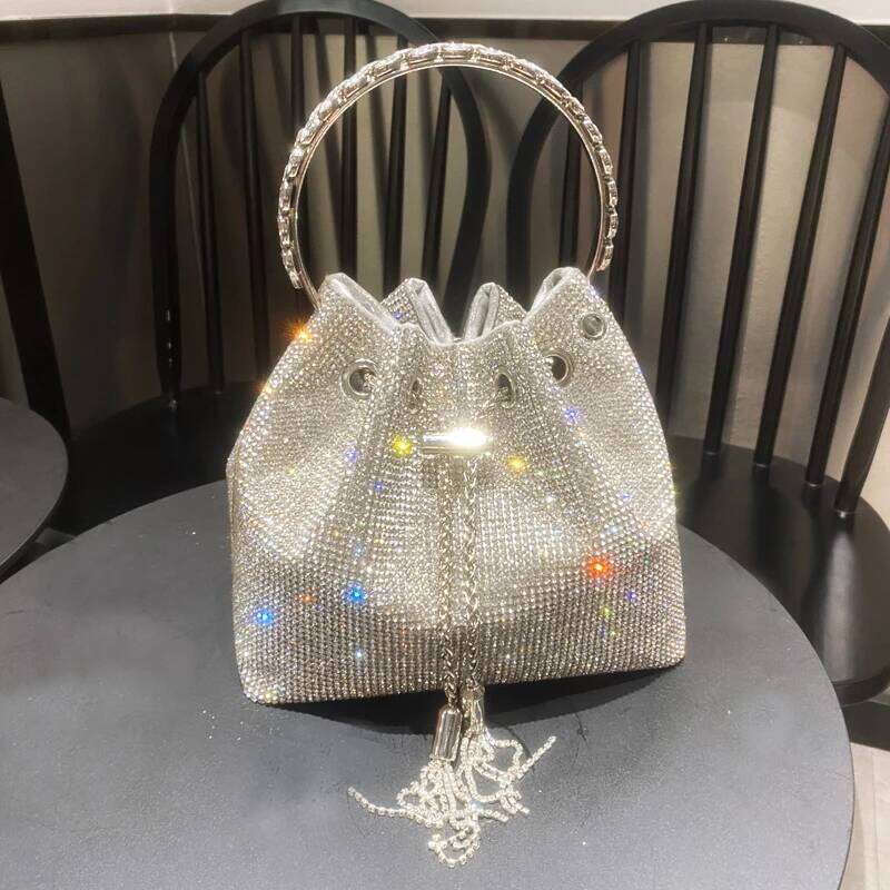 Designer Bags Purses And Handbags Bags For Women Designer Bucket Clutch Purse Evening Banquet Crystal Rhinestone Shoulder Bag Luxury Bag