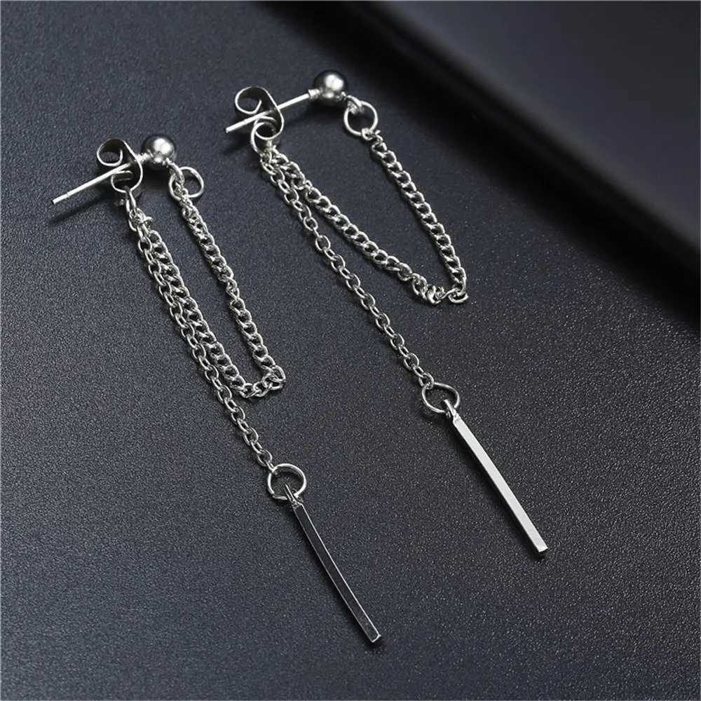Fashion Pearl Chain Tassel Earrings Female Long Geometric Five-pointed Star Cold Wind Earrings Sweet Temperament Ear Accessories XJ250722